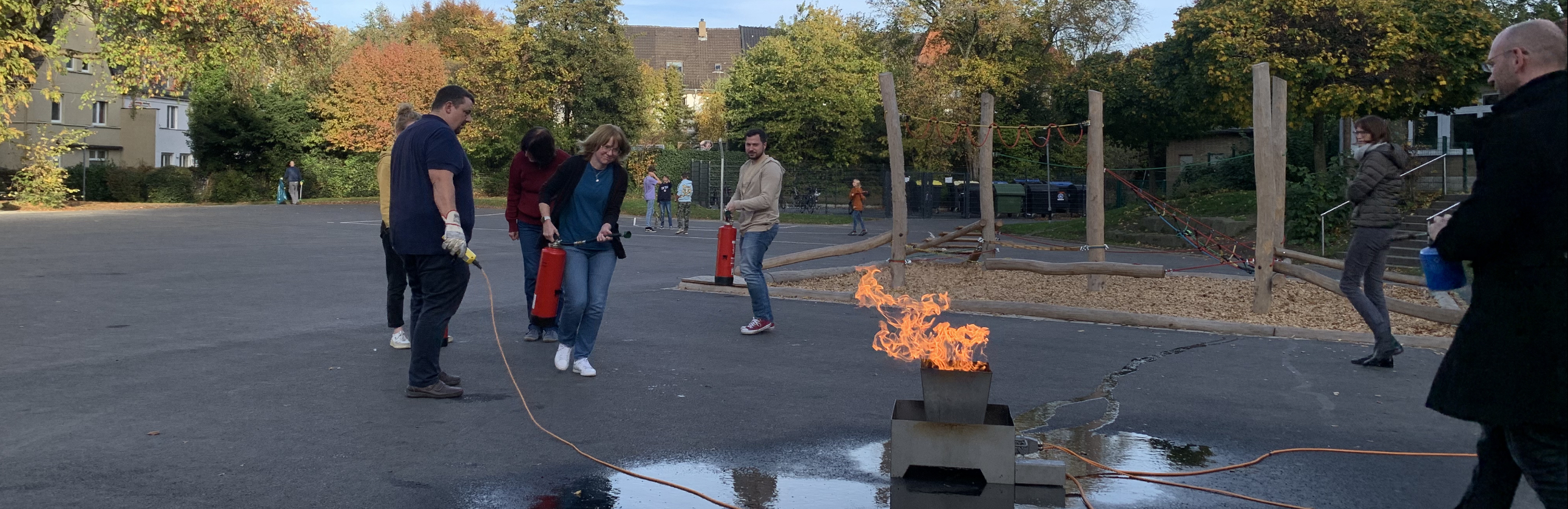 Geht auch bei der Brandbekämpfung voran: Frau Dr. Arnscheidt